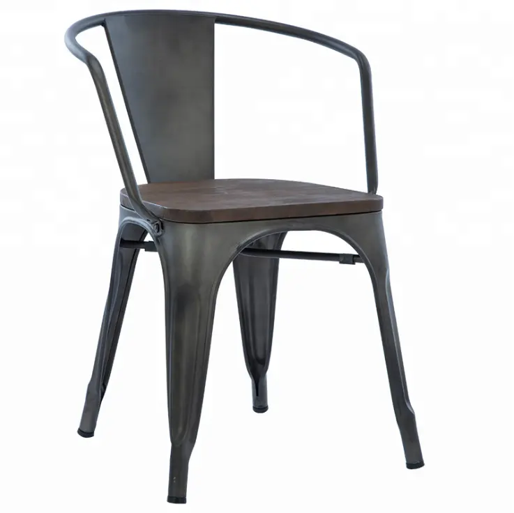 Stackable Banquet Outdoor Garden Iron Restaurant Dining Chairs