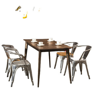 Stackable Banquet Outdoor Garden Iron Restaurant Dining Chairs