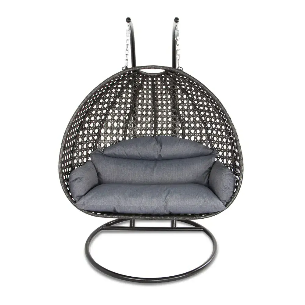 Outdoor Hanging Chairs Double Person Patio Swing Outdoor Leisure Furniture Indoor Wicker Swing Chair Parts Outdoor Garden Chair