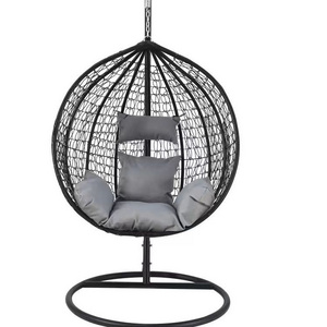 Outdoor Yilin Furniture Patio Swings Hanging Egg Swing Chair With Metal Stand Indoor Wicker Rattan Garden Adult Bedroom