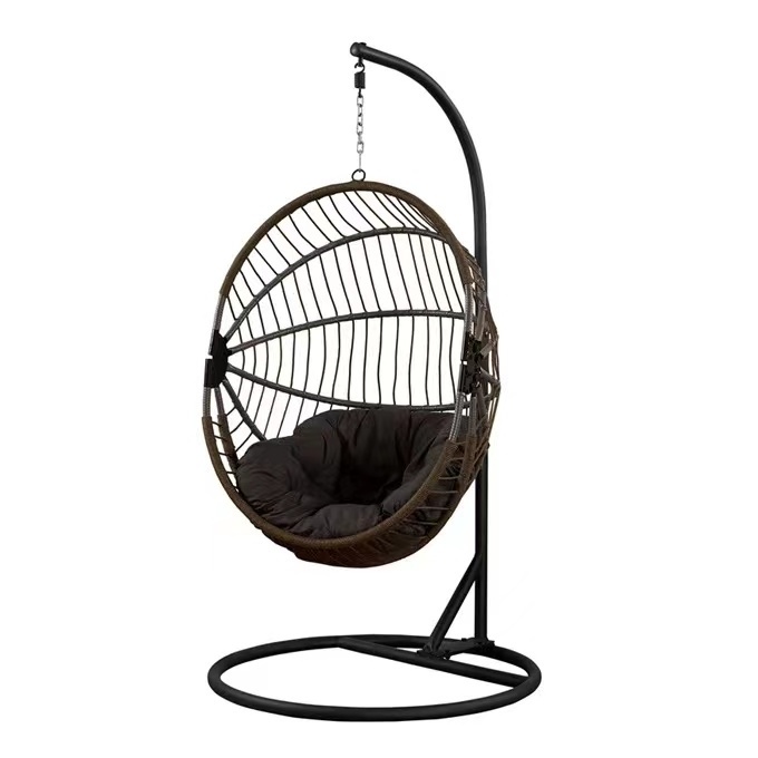 Hot sale Patio Egg Chair Swing Garden Folding Swing Egg Chair Outdoor Furniture New Folding Swing Egg Chair