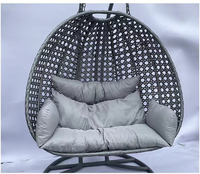 High Quality Cheap Price Single Hanging Furniture Seats Swing Outdoor Garden Wood Rattan Wicker Chair Patio Swings For Hammock