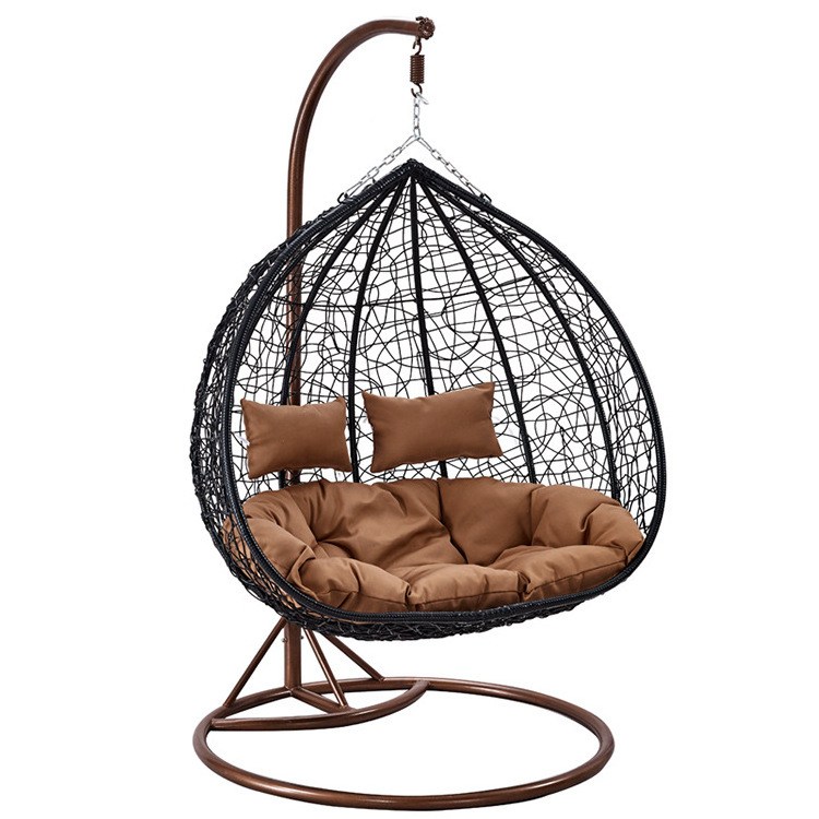 double outdoor hanging swing stand egg chair with legs