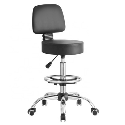 Wholesale Work Shop School Lab Chair Adjustable Revolving Science Office Chair Swivel Spa Salon Saddle Rolling Stool