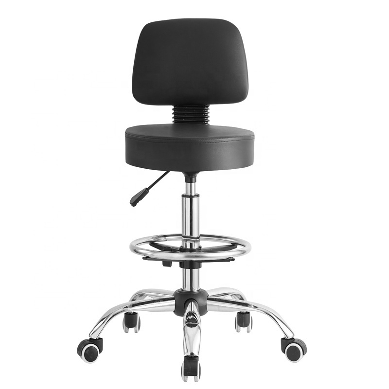 Wholesale Work Shop School Lab Chair Adjustable Revolving Science Office Chair Swivel Spa Salon Saddle Rolling Stool