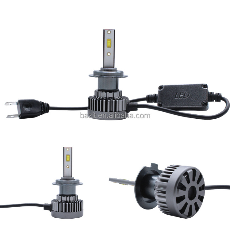 auto spare parts electric led lamp car conversion kit h4 mini projector lens h3 6v 25w led bulb