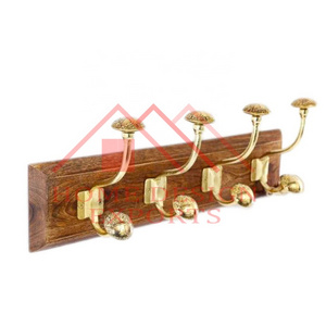 Home Decorative 4 Hook Coat Rack for Bedroom High Quality Brass Coat Rack Hanger for Bathroom Unique Design Towel Hook Hanger