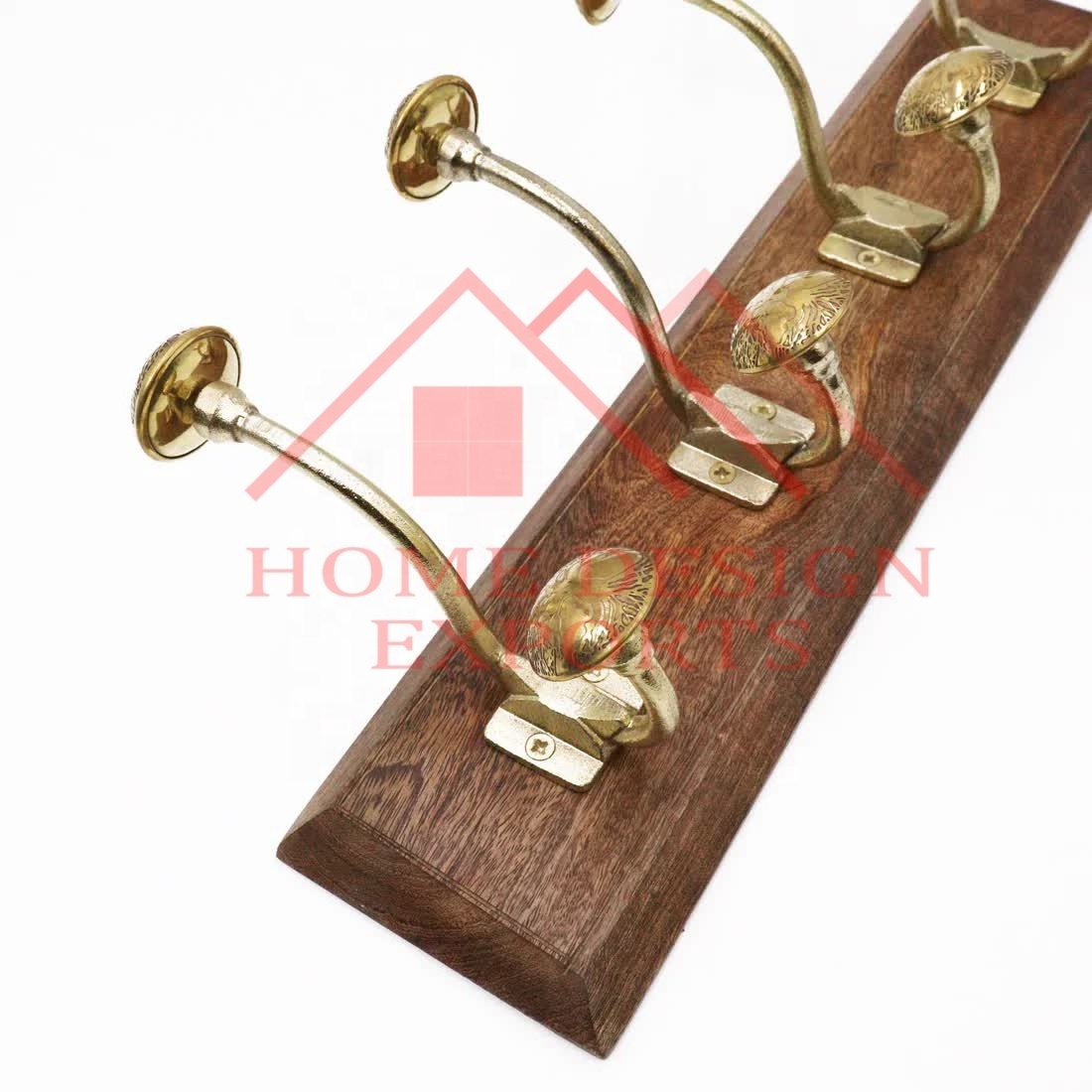 Home Decorative 4 Hook Coat Rack for Bedroom High Quality Brass Coat Rack Hanger for Bathroom Unique Design Towel Hook Hanger