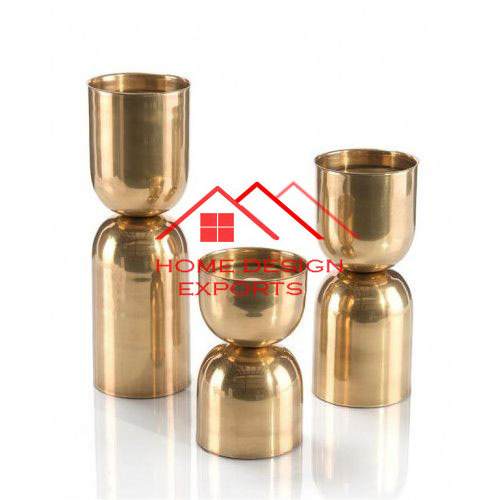 2024 Latest Design Metal Candle Votive Hot Selling Tabletop Decor Golden Finished Metal Vandle Jar In Wholesale Price At LOW MOQ