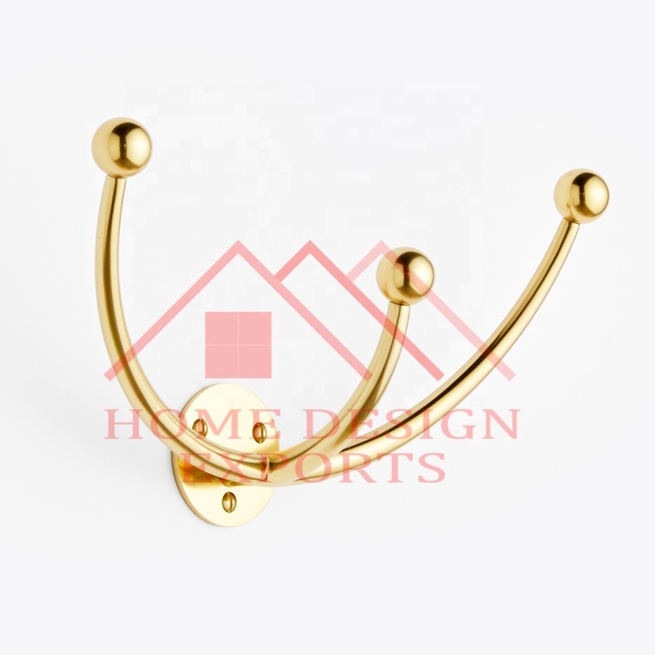 Metal Brass Antique Nickel Double Coat Wall Hook Hanger 2024 Premium Quality Metal Brass Wall Hanger Hook for Bathroom Towel