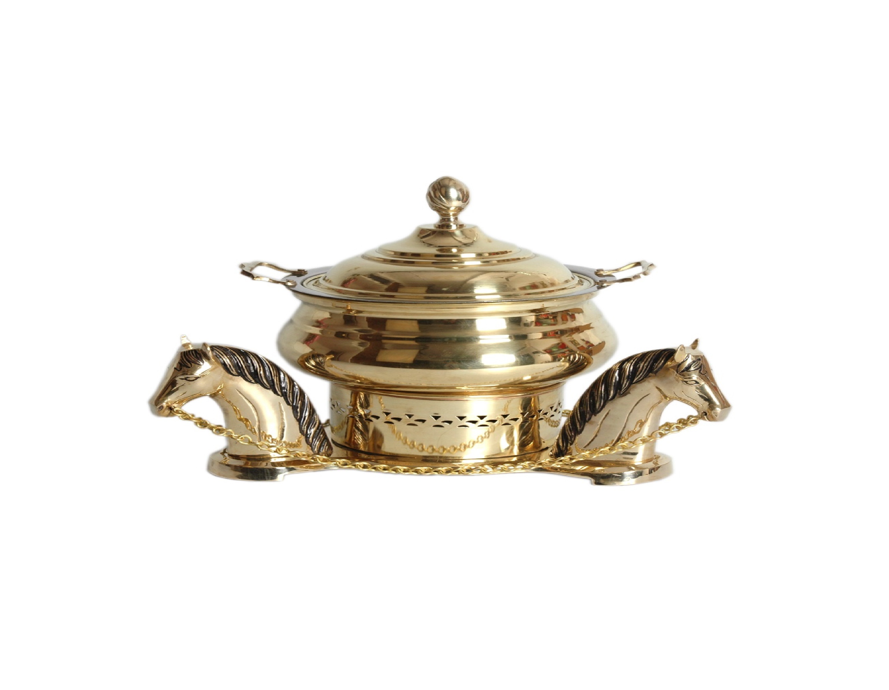 Good Quality Gold Finishing Metal Chafing Dish for Delicious Food Used at Home Kitchen Caterers and Canteens