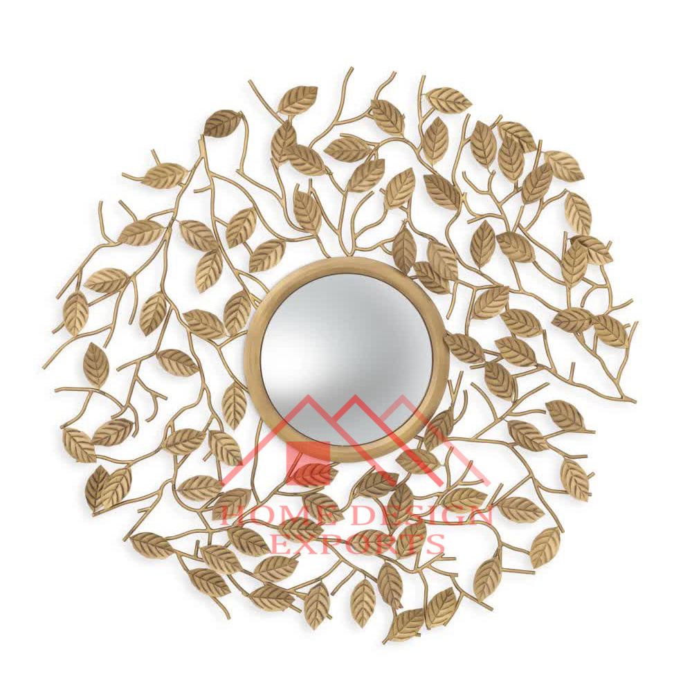 ree Branch Framed Wall Decor Mirror for Room Latest Design Handicraft Metal Aluminium Tree Branch Framed Wall Mirror Best Seller