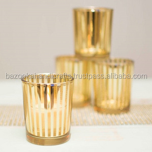 Decorative Wedding Decor Glass Votive Candle Holder Unique Design Glass Candle Candelabra Holder for Home Decorations