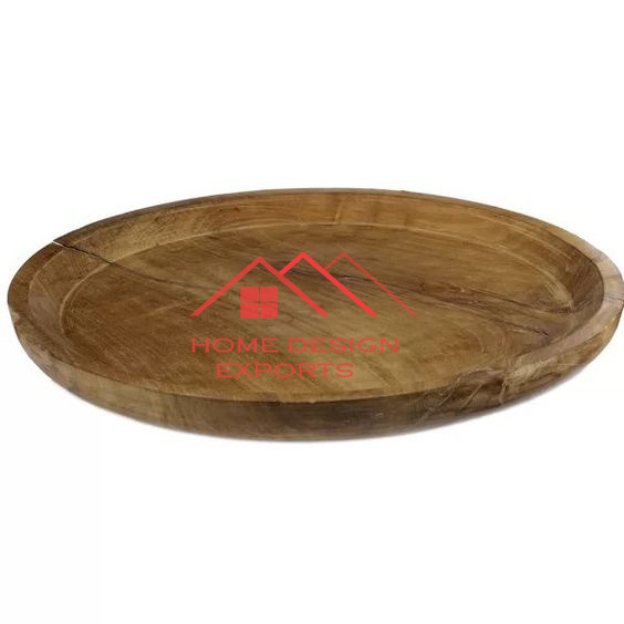 Pearl Wood Charger Plate In Natural Polished Finished Hot Selling Handmade Food Serving Wooden Plate At Cheap Price In Low MOQ