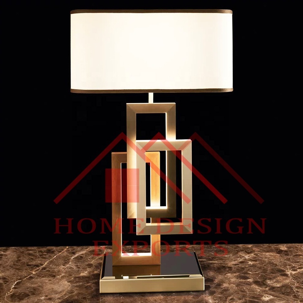 Premium Quality Desk Lamp for Office Decor Luxury Modern Design Antique Gold Table Lamp for Bedside Hotel Bedroom Decorations