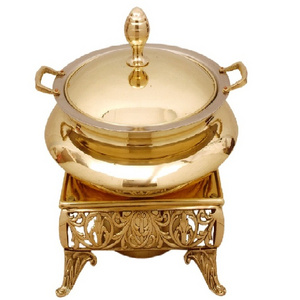 Brass Chafing Dish, Indian Brass Chafing Dish, Shiny Polished Chafing Dish