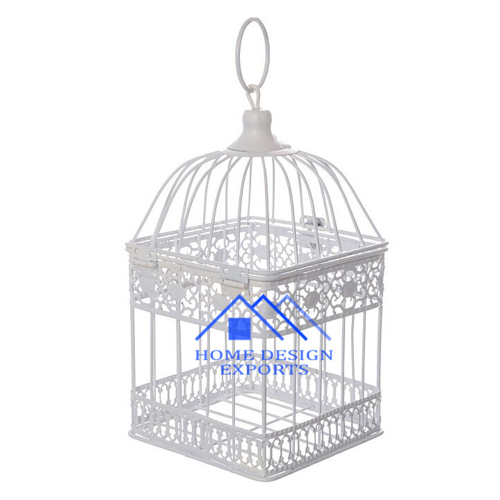 Latest Design Metal Iron Hanging Birds Cage for Outdoor Decor High Quality Fancy Iron Birds Cage for Indoor and Outdoor