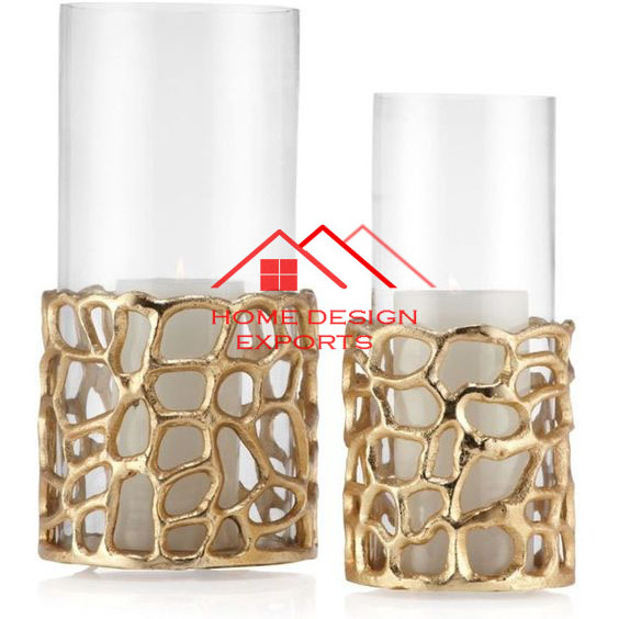 2024 Latest Design Metal Candle Votive Hot Selling Tabletop Decor Golden Finished Metal Vandle Jar In Wholesale Price At LOW MOQ