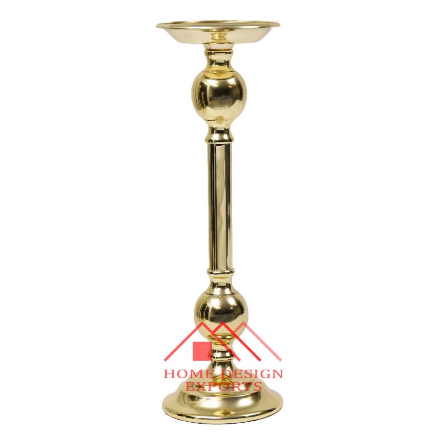 Decorative Floor Centerpieces Large Candle Pillar Holder for Wedding Floor Centerpieces Decorative Unique Gold Candelabra