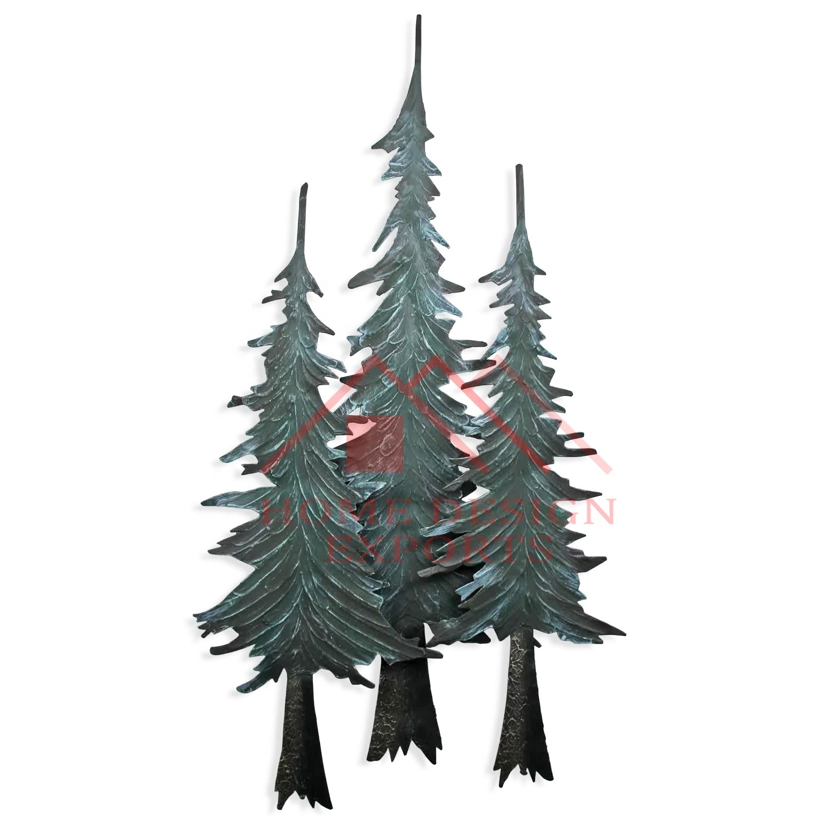 Living Room Large Pine Tree Wall Art Decor for Sale Best Selling Top Quality Iron Wrought Tree Shape Wall Art Decor for Home