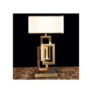 Premium Quality Desk Lamp for Office Decor Luxury Modern Design Antique Gold Table Lamp for Bedside Hotel Bedroom Decorations