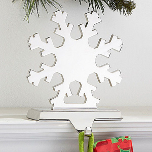 Metal Snowflake Stocking Holder Stocking Hanger Stand