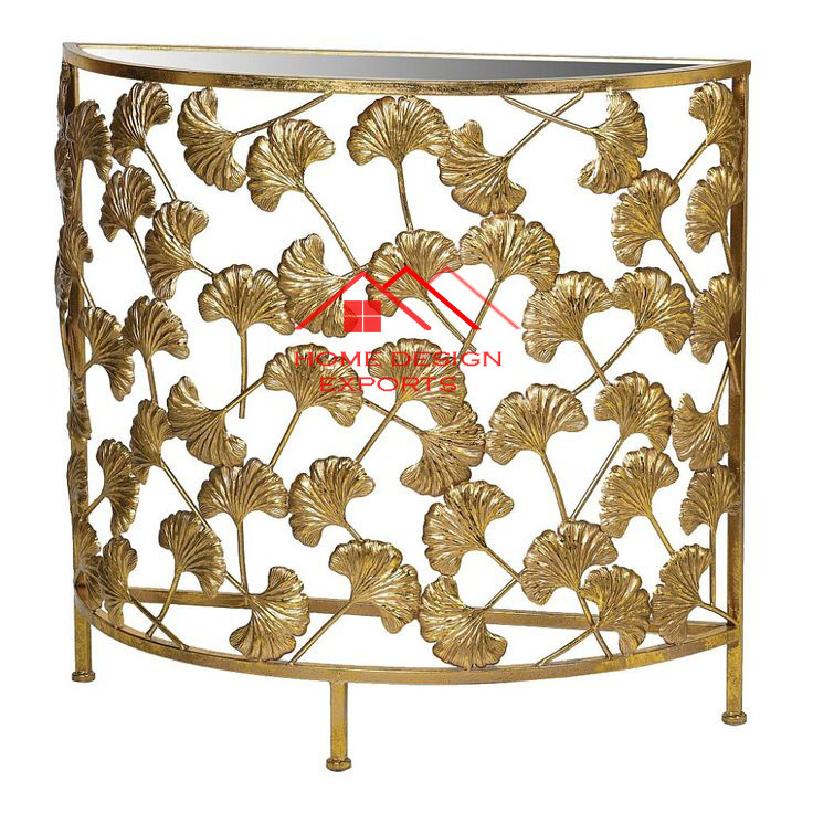 2024 Latets Design Home Hotel Decorative Metal COnsole Table In GOlden Finished Hand Made Luxury Table At Wholesale Rate