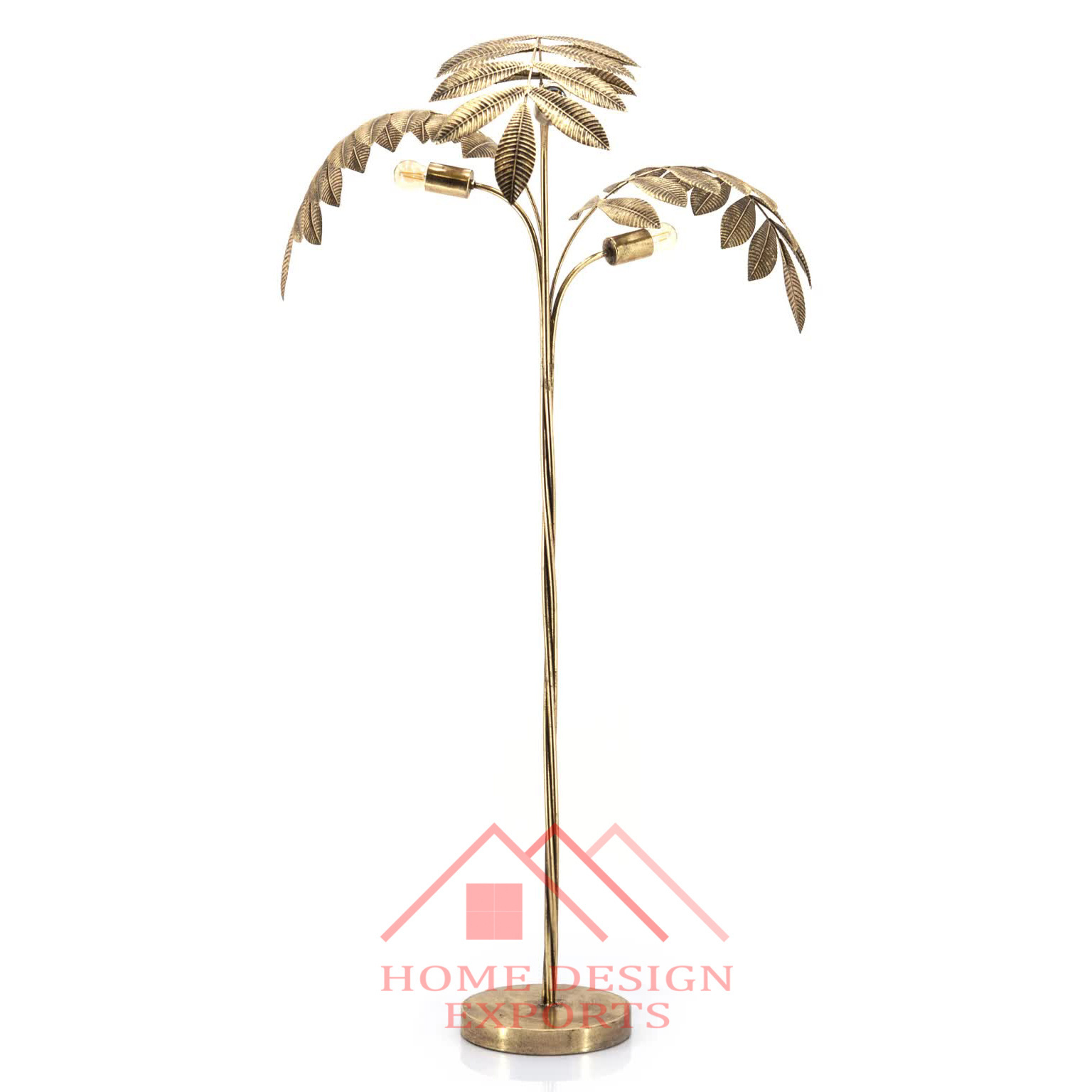 Decorative Modern Floor Lamp Bedroom Decorative High Quality Handmade Iron Palm Tree Table Lamp for Bedside Bedroom