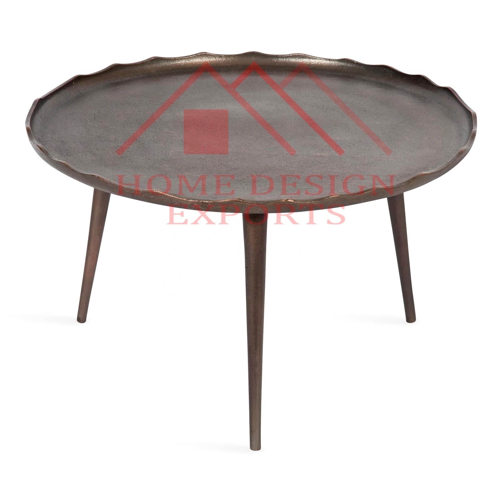 Indoor and Outdoor Furniture Coffee Table with 3 Legs Most Selling Gold Antique Drink Center Table Newest Design Side Table