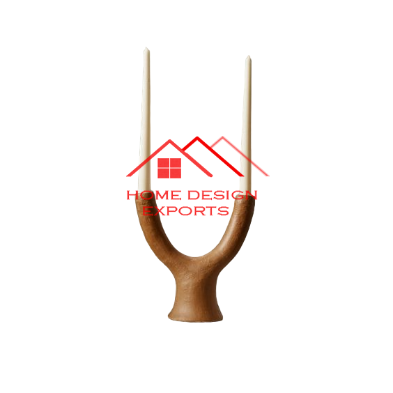 2024 Latest Design Arica Wood Morden Home Decor Wooden Accessories Wooden Candle Holder For Home Hotel And Restaurant Use