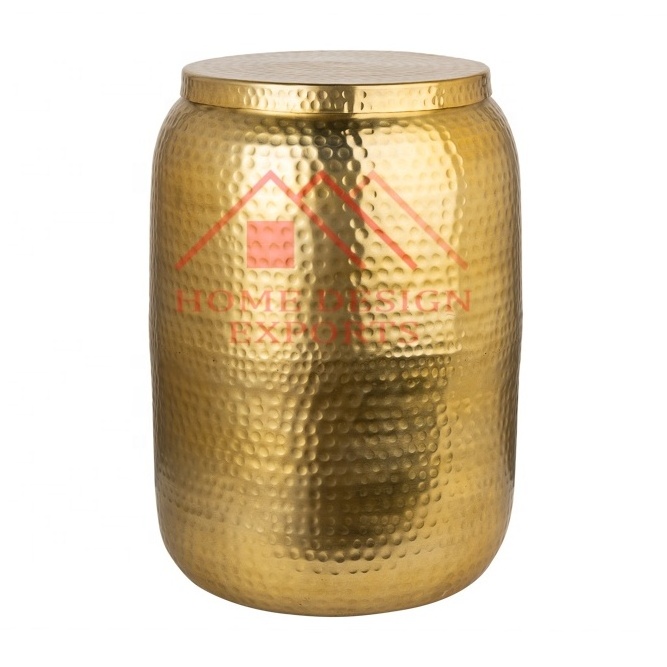 Golden Drum Tables Living Room Furniture