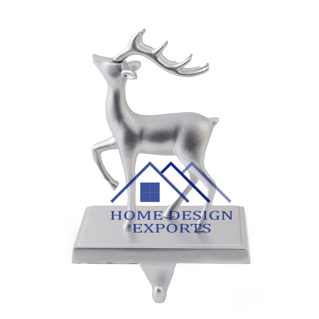 Deer Standing Stocking Holder For Home Hotels & Restaurants Decoration  New Design Aluminium Deer Standing Floor Stocking Holder