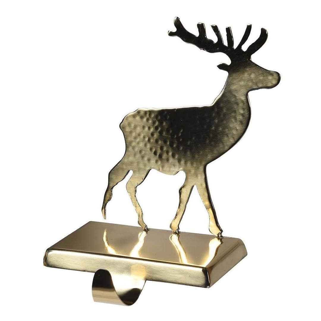 Deer Standing Metal Stocking Holder