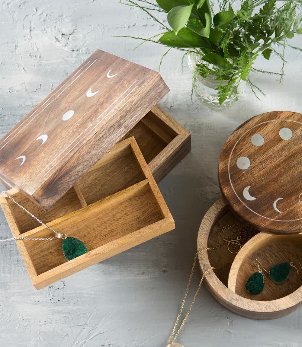 Mango Wood Storage Jewelry Box