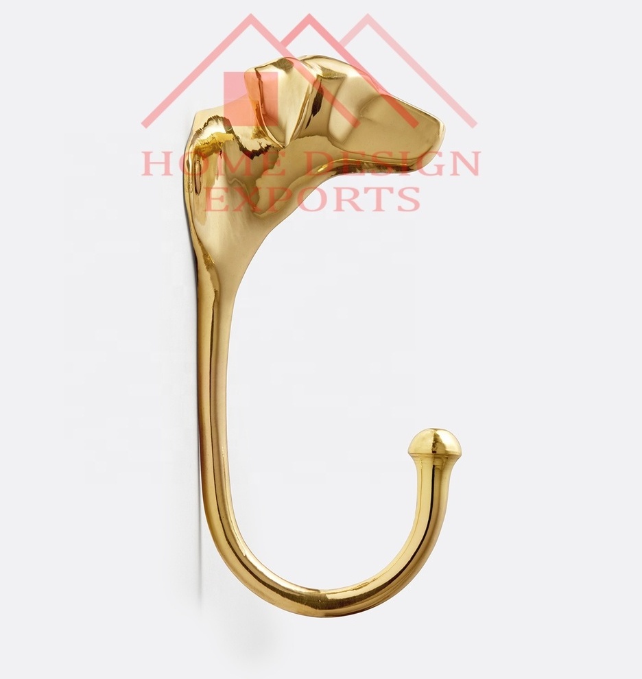 Brass Horse Wall Hook Hanger for Home Decor Classic Design Brass Polished Animal Horse Bathroom Towel Hook New Brass Hook