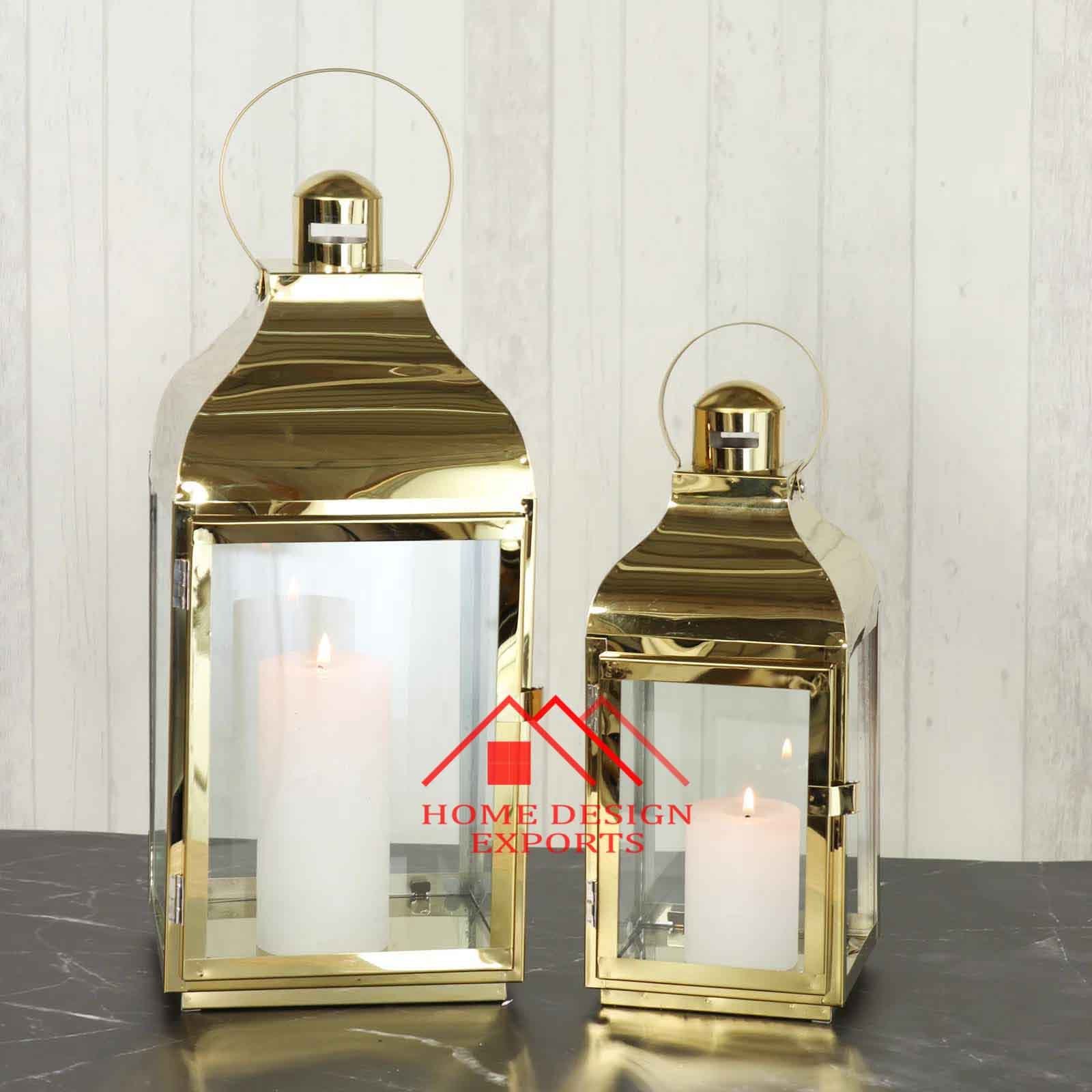 Hanging Stainless Steel Candle Lantern