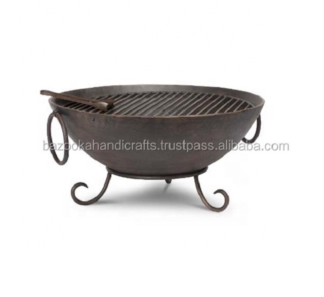 Cast Iron Fire Pit Bowl, Outdoor Fire Bowl, Fire Pit Bowl With Stand