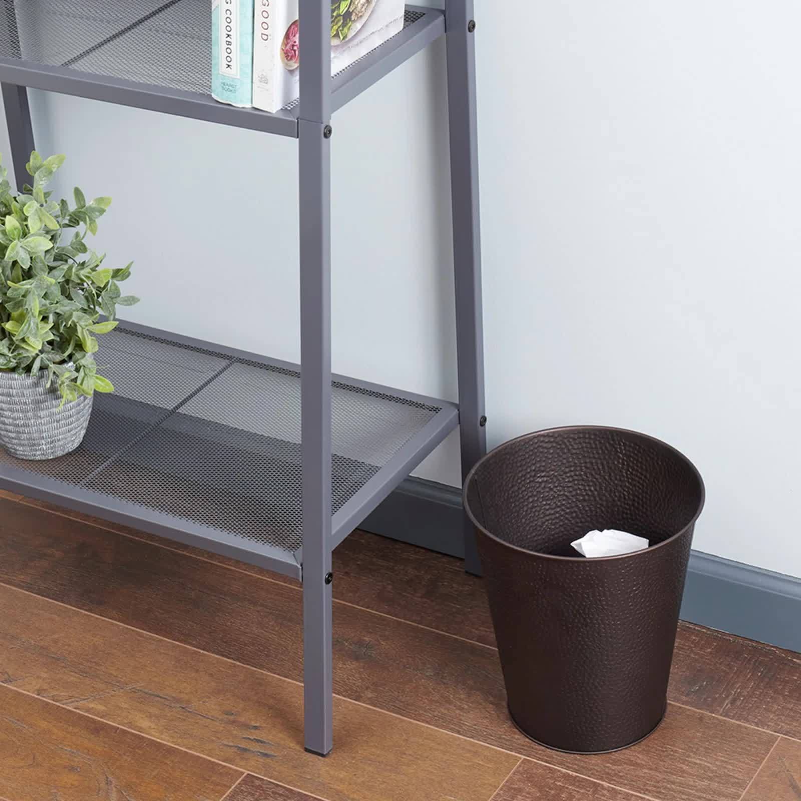 Hotel Bar Or Cafe Usage Garbage Storage Dust Bin For Sustainable Galvanized Metal Trash Bin Can Multi Functional Trash Bin Sale