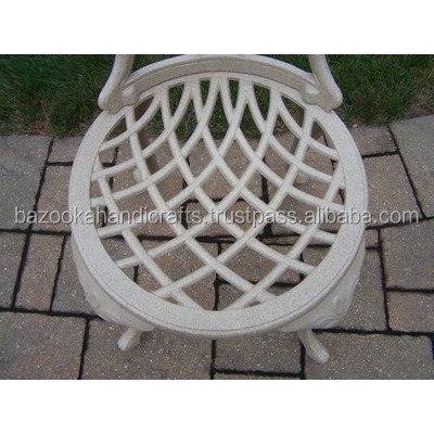 White Metal Outdoor Furniture, Bistro Set, Garden Furniture