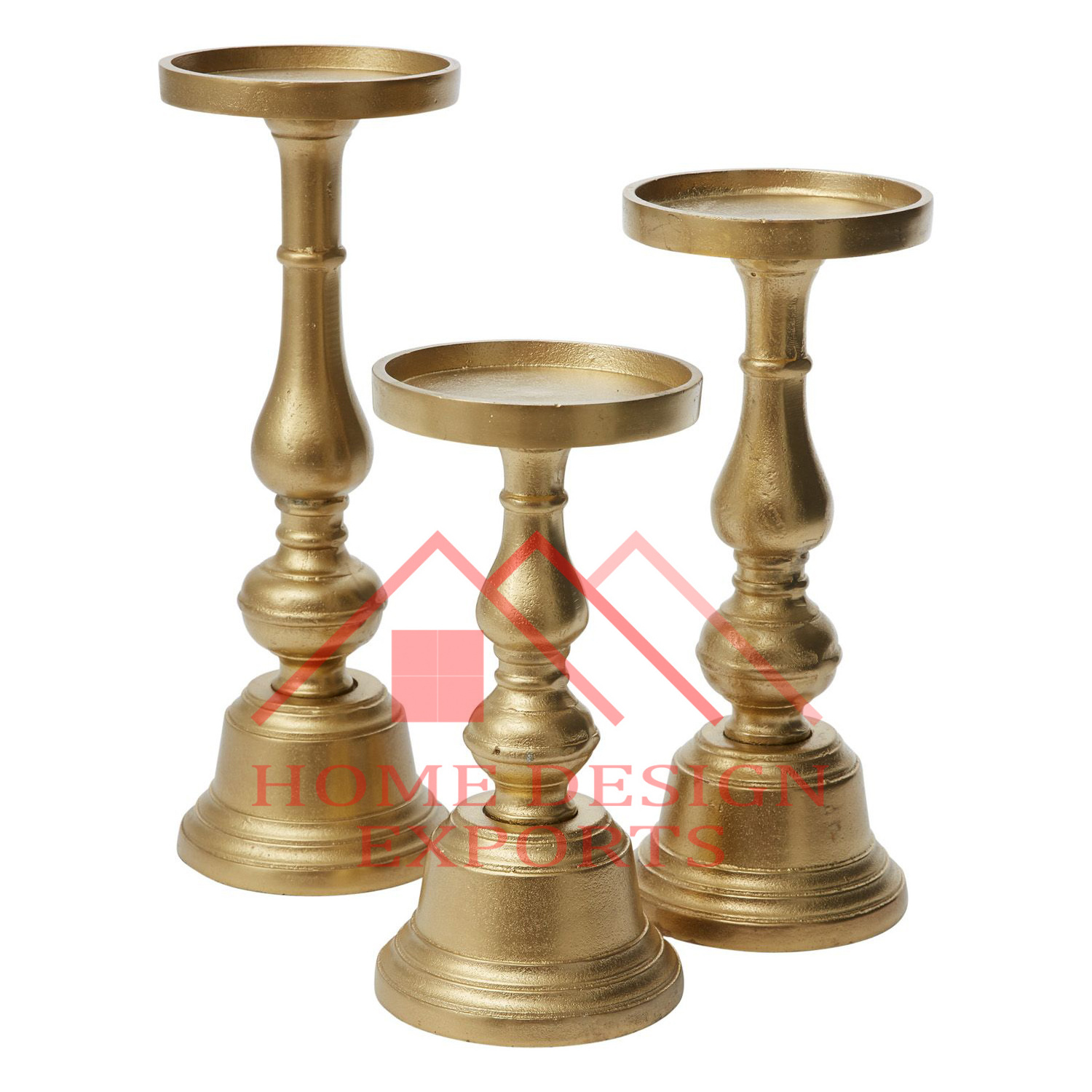 Aluminium Floor Centerpieces candle pillar stand for wedding decor 2024 new arrival nickel plating candle stands holder