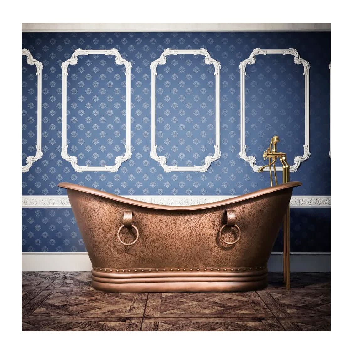 Handmade Copper bathtub Classic Design Hot Selling 2024 Copper Bath Tub Fofr Home Hotel At Wholesale Price