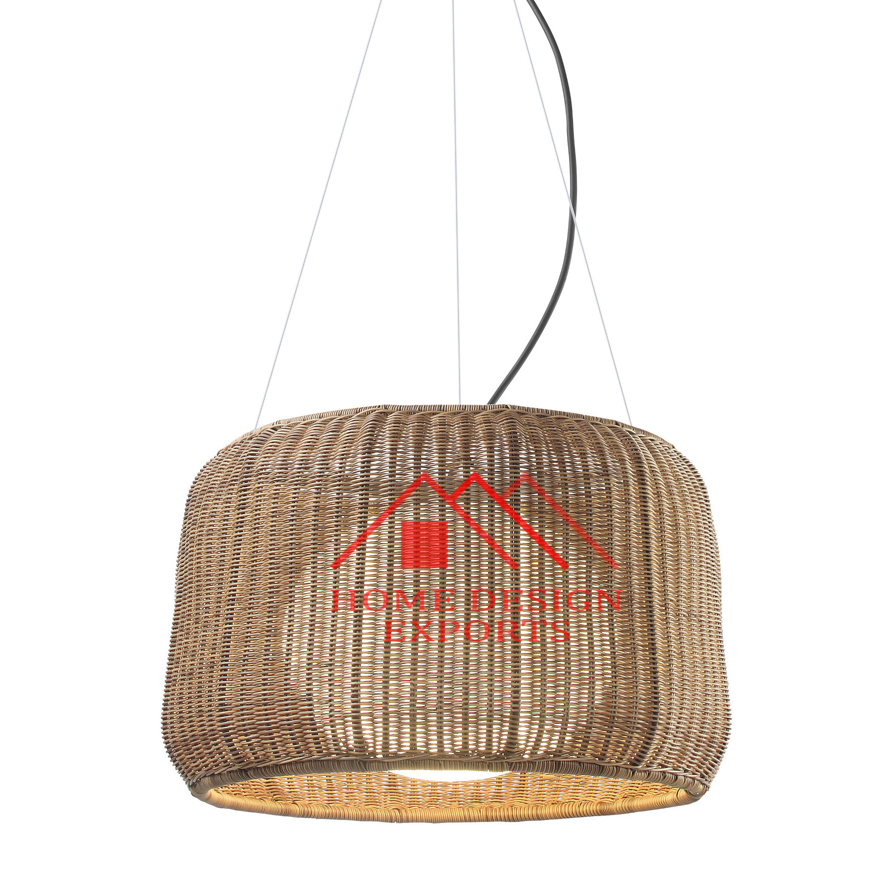 Rattan Hanging Pendant Lamp for Hotels & Restaurant Decor Handmade Rattan Pendant Light Lamp for Living Room & Bedroom