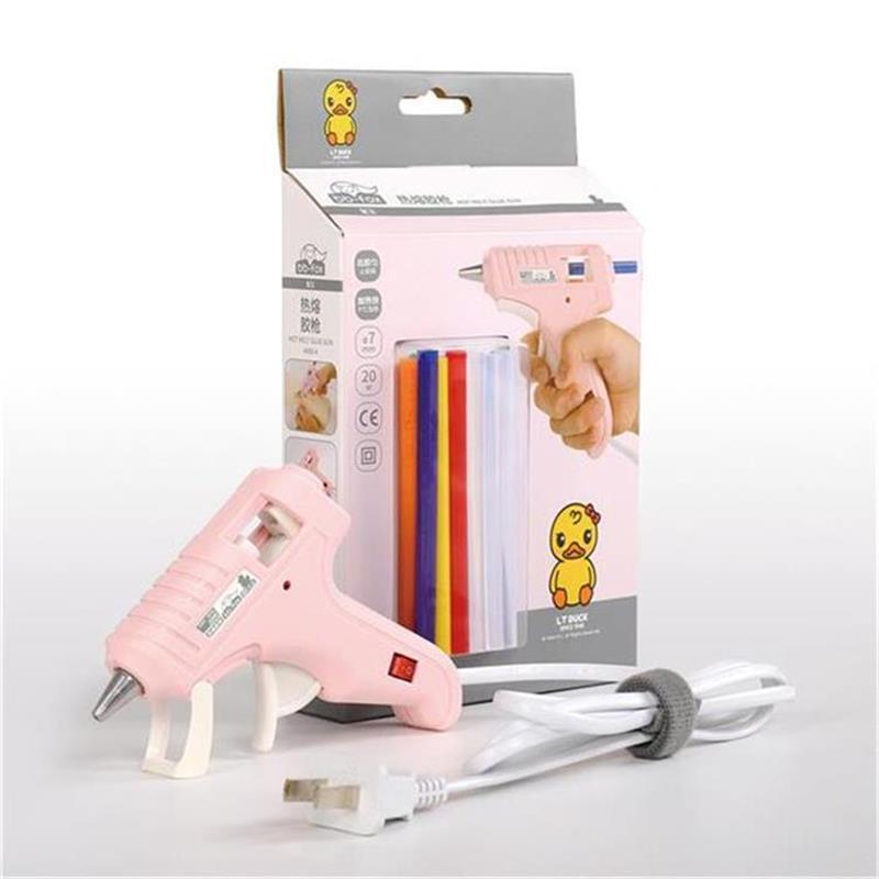 High Quality Pink Cute Style Power Adhesives Hot Melt Glue Gun with for Handmade