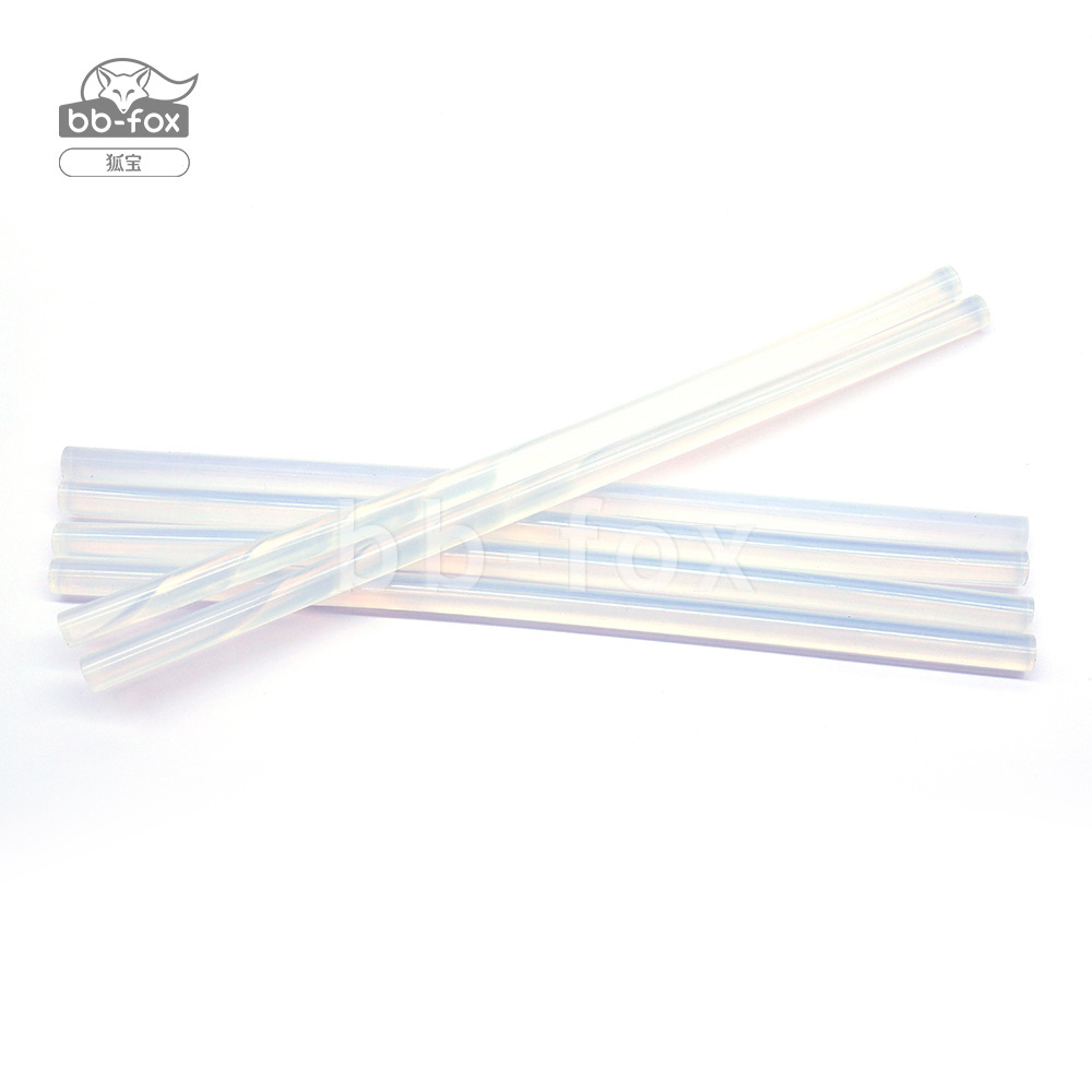 6*300mm 100% Transparent hot melt glue stick EVA 7mm hot glue stick for Diy