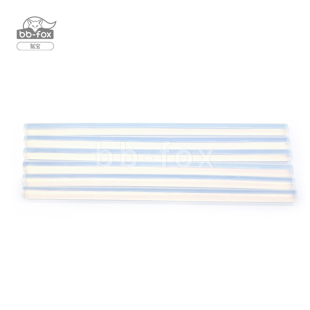 6*300mm 100% Transparent hot melt glue stick EVA 7mm hot glue stick for Diy