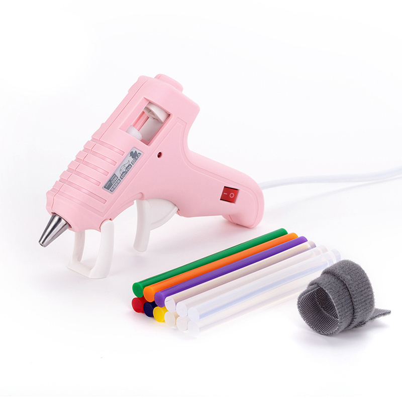 Pink Color Mini Glue Gun For Lady And Kids Gun Glue For Home Repair Tool Kit