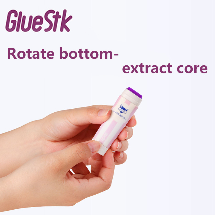 Washable Glue Stick Disappearing Purple Color Nontoxic Permanent Stationery Glue Sticks