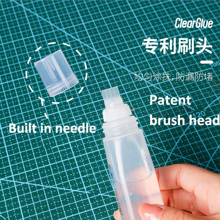 High Viscosity Washable Safe Non Toxic Clear Stationery Glue 30ml Pva Liquid Glue for School, Office