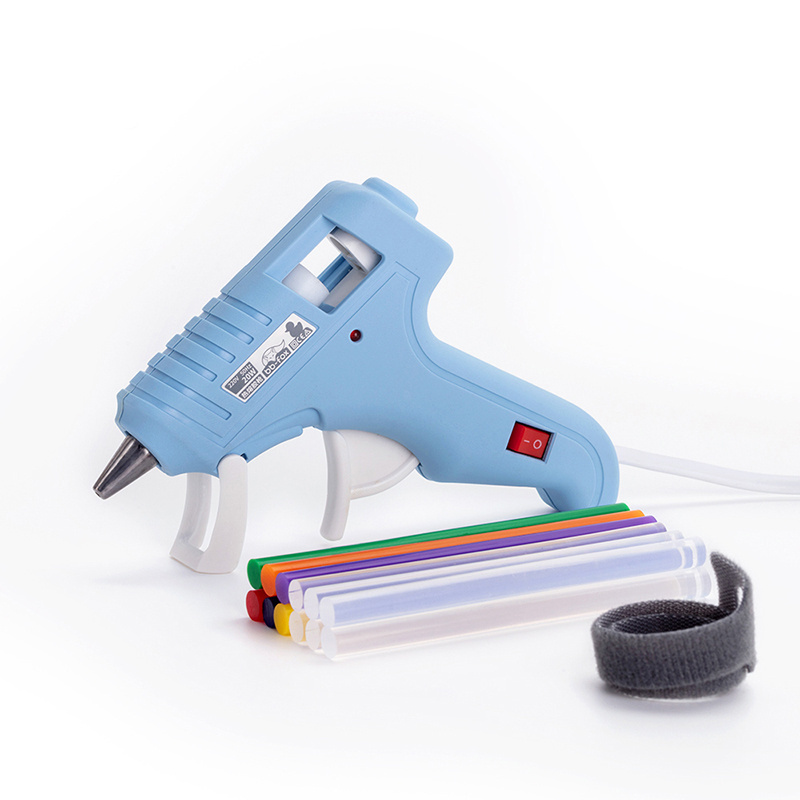 High quality industrial 10W hot melt glue gun with 7mm glue sticks using the school and office