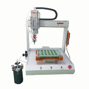 Hot melt glue dispenser spraying machine universal automatic silicone/epoxy resin/UV glue dispensing machine